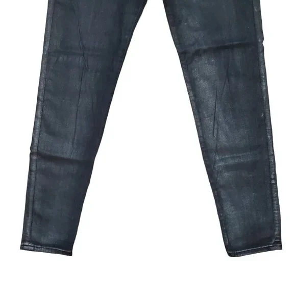 AG The Absolute Legging Coated 32R (Meas 32x29.5 9" Mid Rise) Metallic Jeans A19 - Picture 4 of 11